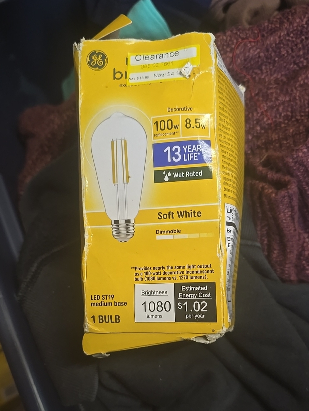 ❤️10/$10 New 100 W Soft White Bulb